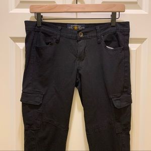 Lucky Brand super skinny black cargo pants